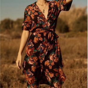 Anthropologie ( Maeve ) tie-waist shirt dress